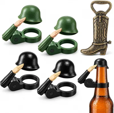 Produktbild von Flaschenverschluss Bier, 4 Stück, Schutz vor Staub und Insekten, wiederverwendbar