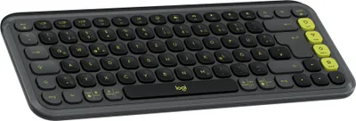Produktbild von Logitech POP ICON KEYS, Mini, Kabellos, Bluetooth, Scherenschalter, QWERTZ, Graphit