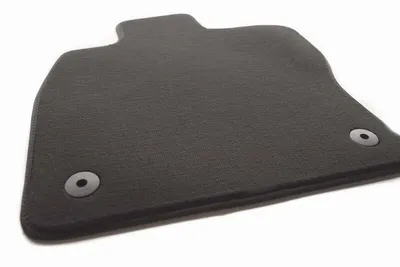 Produktbild von Fußmatte passend für VW Touran II 5T (ab 2015) Fahrermatte einzeln Velours Automatte Fahrerseite Schwarz inkl. Original Befestigung