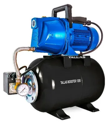 Produktbild von Tallas BOOSTER 1300 Hauswasserwerk - 5.400 L/Std. - 1300W - Förderhöhe 47 m - Automatische Ein- / Ausschaltung - Bewässerungspumpe