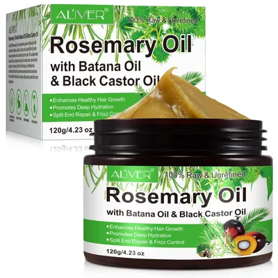 Obrázok produktu pre Maska na vlasy Aliver 3v1 - rozmarínový + ricínový + batana olej  - 120 g