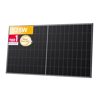Produktbild von Powerness® LONGi Hi-MO X10 525Wp BC Bifaziale Solarmodule für Balkonkraftwerke Photovoltaik Glas-Glas (1 Stück)-Das Next-Gen Upgrade