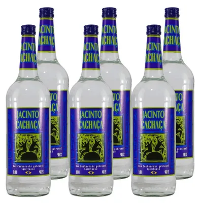 Produktbild von Jacinto Cachaca Zuckerrohr Spirituose (6 x 1,0L)
