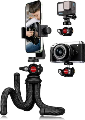 Produktbild von Flexibles Handy Stativ mit XL Halterung & Actioncam Adapter
