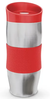 Thermosbecher Kaffee To Go 400 ml Rot, auslaufsicher