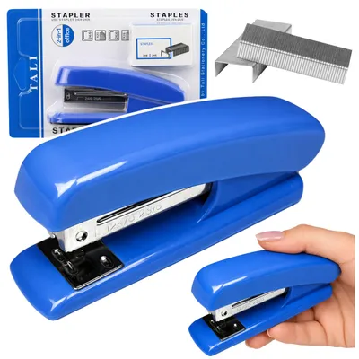 Produktbild von Bürohefter aus Metall, bis zu 25 Blatt, 24/6, 26/6 Heftklammern, Blau
