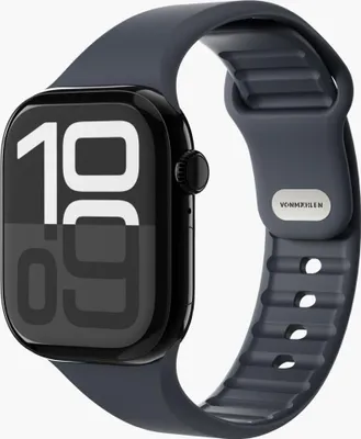 Produktbild von Vonmählen Classic 2 Silikonarmband für Apple Watch 38 40 41 mm dunkelblau (AWS00111)