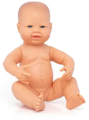 Produktbild von Miniland Europäische Neugeborene Jungen-babypuppe 40 Cm Orange  Kinder Orange One Size