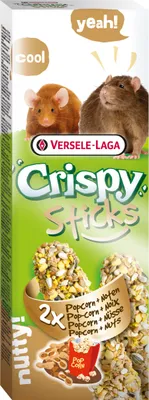 Immagine prodotto di Crispy Sticks Ratten-Mäuse Popcorn & Nüsse - 2 Stück - 110 g