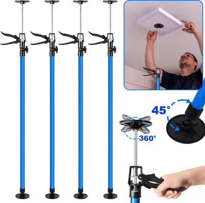 Produktbild von 4x Einhandstütze Deckenstütze Montagestütze Teleskopstütze 115 – 290 cm Stahl Schnellspann-Stütze