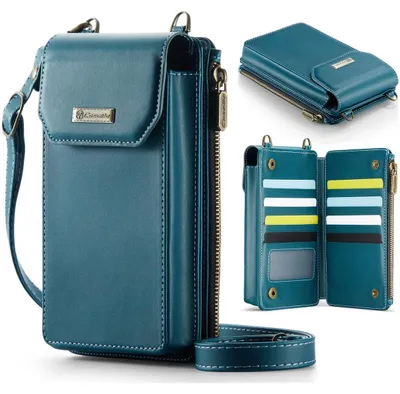 Produktbild von CaseMe ME40 Crossbody Handytasche max. 16 x 8,5 cm - Large Kunstleder Grün