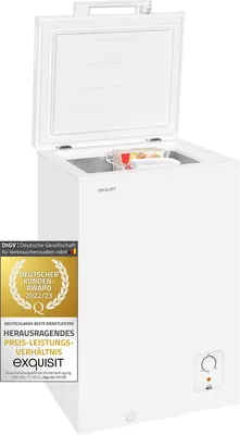 Produktbild von Exquisit Gefriertruhe GT100-010E weiss | 95 l Nutzinhalt | Weiß