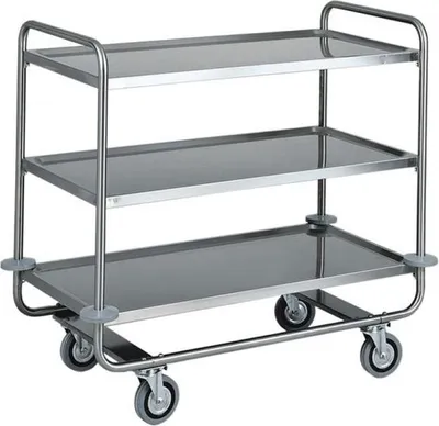 Zdjęcie produktu dla KBS wózek do serwowania 1100 z 3 półkami - nośność 150 kg 1090mmx590x950 mm