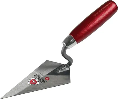 Produktbild von Hamburger Putzkelle Lnge 265 mm Breite 75 mm rostfrei, m. Holzheft Edelstahl