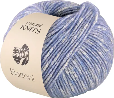 Produktbild von Lana Grossa - Bottoni 0007 hellblau rohweiß