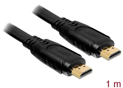 Produktbild von DeLOCK 82669, 1 m, HDMI Typ A (Standard), HDMI Typ A (Standard), 10,2 Gbit/s, Schwarz