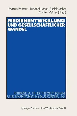 Produktbild von Medienentwicklung und gesellschaftlicher Wandel