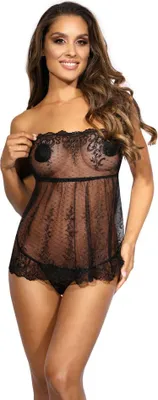 Produktbild von Axami - V - 9639 Babydoll & String schwarz L