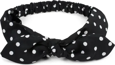 Produktbild von styleBREAKER Damen Haarband mit Punkte Muster, Schleife und Gummizug, Stirnband, Headband, Pinup, Rockabilly, Haarschmuck 04026036