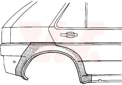 Produktbild von VAN WEZEL Seitenwand Reparaturblech für OPEL Astra F Limousine (T92)