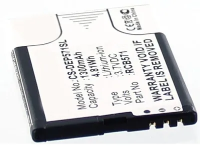 Produktbild von Akku für Bea-fon SL340 Li-Ion 3,7 Volt 1250 mAh schwarz.