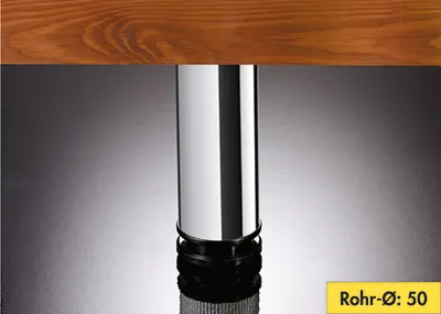 Produktbild von Naber Cosa 2. Sockelfuß, chrom poliert  - Trag-/Stützelement