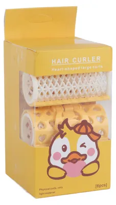 Immagine prodotto di Set di 6 clip per bigodini, ideali per creare ricci. Strumenti portatili per parrucchiere, perfetti per l'uso domestico o in salone. Dimensioni: 1,2 x 2,8 in