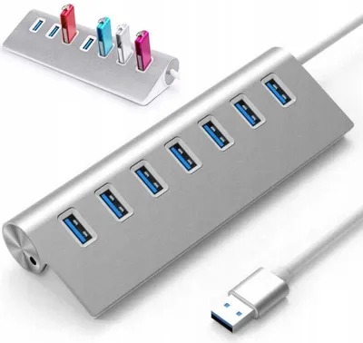 Produktbild von 7 v 1 HUB 7x USB 3.0 PORT SPlitter Zenwire