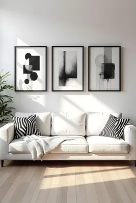 Obrázok produktu pre Wallity, elegantný dekoratívny nástenný obraz (3 diely), 50 x 70 cm | 100 % MDF (3 mm) s rámom zo 100 % masívneho dreva (2 cm) | Ideálny do moderných interiérov, štýlový a príťažlivý.
