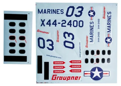 Produktbild von Graupner Marine-Dekorbogen zuX44
