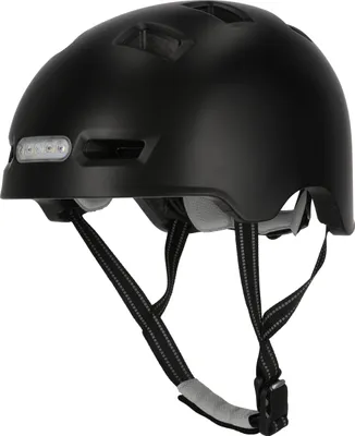 Image de CRAZY SAFETY Casque de skate Vertigo avec feux avant et arrière intégrés 1001 Black M (54-57cm)