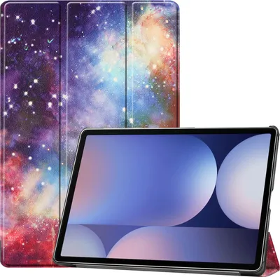 Immagine prodotto di Set 2 in 1 custodia e vetro per Samsung Galaxy Tab S10 Plus Galaxy Tab S9 FE+ Plus, Galaxy Tab S9 + Plus SM-X820/X826B X610/X616 X810/X816B/X818U Custodia sottile da 12,4 pollici con funzione di supporto e funzione Auto Sleep/Wake
