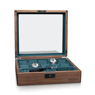 Image de Heisse & Söhne - 70019-182 - Boîte à montres - Borneaux 10+ noyer