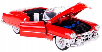 Image de Welly Miniature Cadillac Eldorado '53 Rouge Métal 1:24