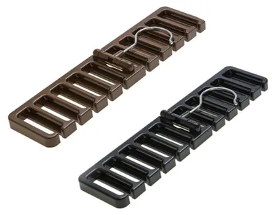 Produktbild von Gürtelhalter und Krawatten-Organizer - 2er-Pack - Kunststoff - Schwarz