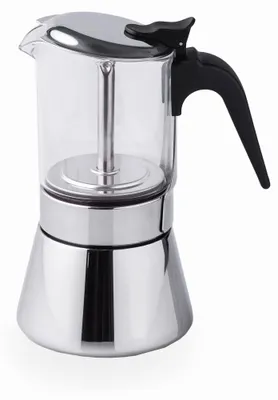 Espressokanne 6 Tassen, Edelstahl 18/10, Induktion, spülmaschinengeeignet