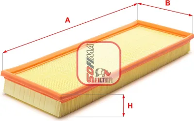 Produktbild von Luftfilter SOFIMA S 3024 A für FORD MONDEO II Kombi (BNP) Filtereinsatz