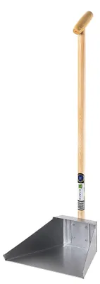 Image de Pelle à balai ergonomique avec manche long - Bois - 1 pièce