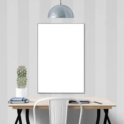 Produktbild von banjado Magnettafel aus Glas, beschreibbar, 40x60cm groß, ESG Sicherheitsglas mit Motiv weiß [MTGH1-0024]