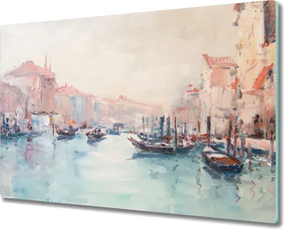 Produktbild von Coloray Hackbrett Herdabdeckplatte 80x52 cm Küchenbrett Kochplattenabdeckung Schneidebrett – Venedig Italien