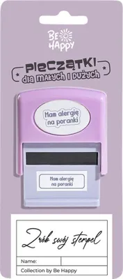 Obrázek produktu pro Razítko s nápisem – Mám alergii na rána – Be-Happy Gifts