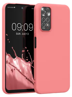 Produktbild von kwmobile Handyhülle für Xiaomi Redmi Note 11 / Note 11S Hülle - TPU Case - Kabelloses Laden - Schutzhülle Cover in Pastell Koralle