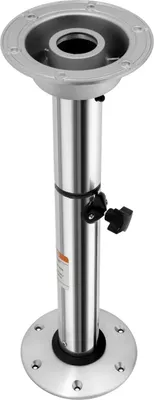 Obrázek produktu pro Hliníkový podstavec ke stolu – výškově nastavitelný sloupek – 56,5–72 cm – pro lodě, karavany, obytné vozy – stříbrný