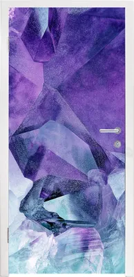 Produktbild von MuchoWow® Türtapete Selbstklebende Türfolie Mineralien - Naturstein - Kristalle 80x205 cm Türposter Türaufkleber Klebefolie Türklebefolie - Fototapete - XXL-Aufklebern