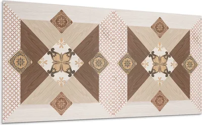 Produktbild von Mosaikmuster Mit Ornamenten – Selbstklebende Fliesen – Wandverkleidung – Wandpaneel – PVC Fliesen – Vinylflisen – PCV Flisen – Selbstklebend – Wanddeko –100 x 50 cm
