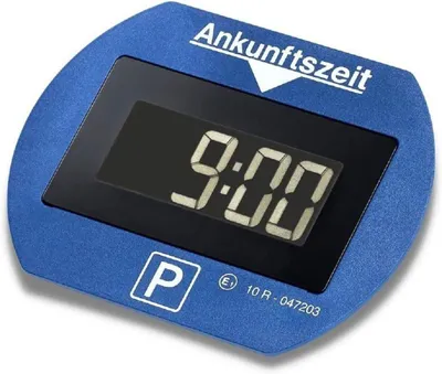 Produktbild von JUNG elektronische Parkscheibe Eiskratzer mit Elektrische Parkuhr Zulassung KfZ-Bundesamt Parkscheibe, Digitale Parkscheiben,Parkuhr elektrisch
