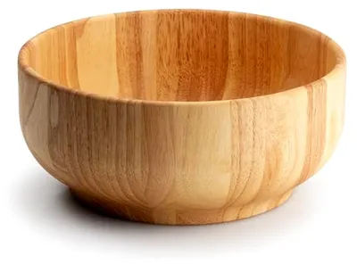 Produktbild von Salatschüssel aus Gummibaumholz, Durchmesser 26 cm