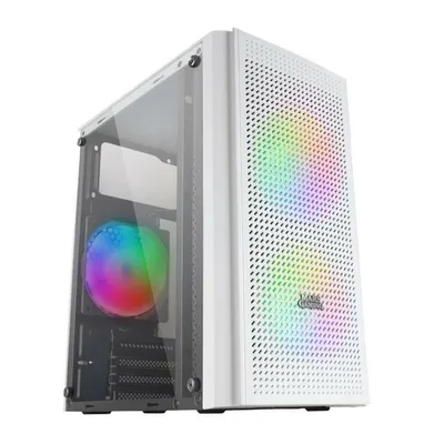 Produktbild von ATX Semi-Tower Gehäuse Mars Gaming MC300W Weiß RGB