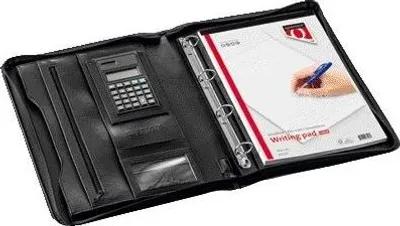 Produktbild von Quantore - Schreibmappe A4 mit Reißverschluss und Taschenrechner