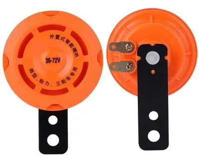 Productafbeelding van Dailygoods - Waterdichte Elektrische Fietshoorn - Slimme Claxon met Hoog Geluidsvolume - Laag Stroomverbruik - Oranje - Veiligheidsaccessoire voor Fie...